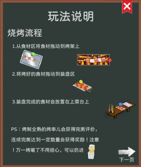 烤肉操作界面