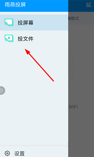 媒体投屏界面