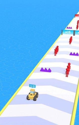推土机战跑操作界面示意