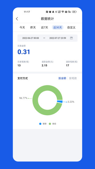 计全商户通店铺管理界面