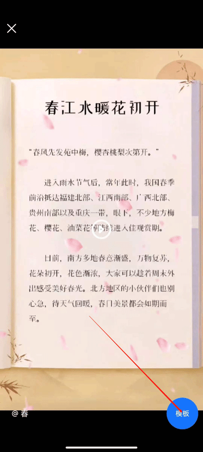 模板下载界面
