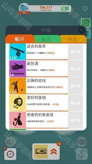 能力升级界面
