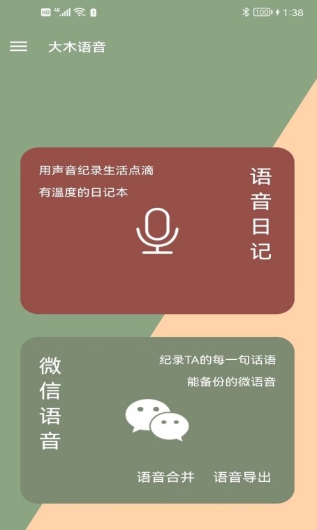 语音管理界面