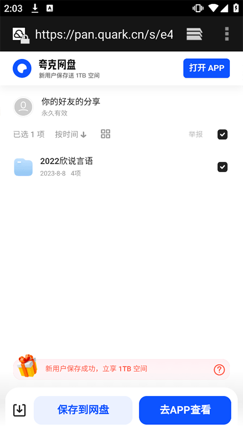 保存选项