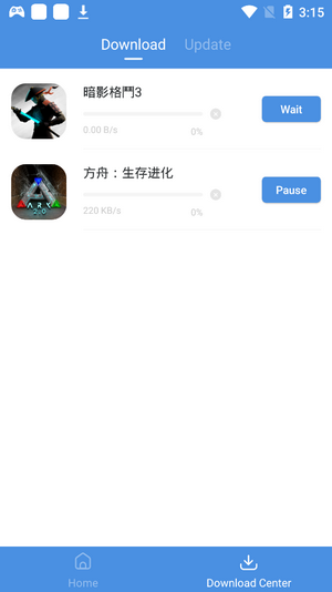 GamesToday游戏分类界面