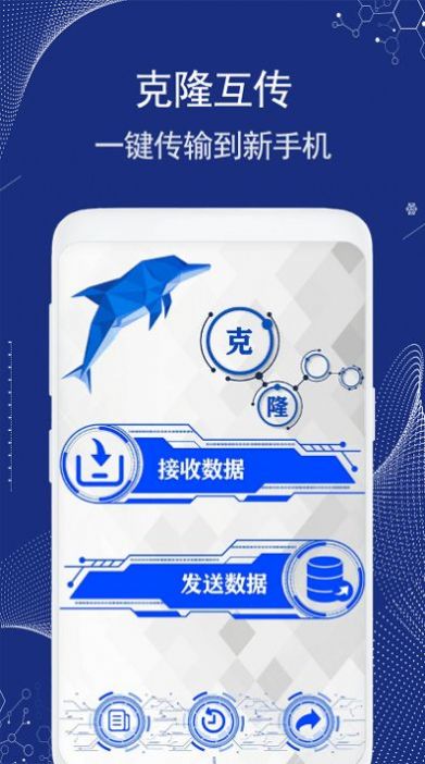 新旧手机传输示意图