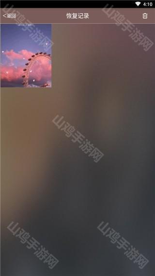 恢复记录界面