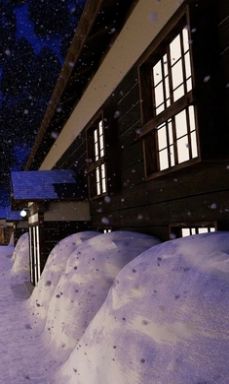 雾气笼罩的温泉村街道