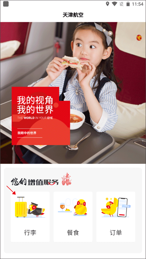行李购买页面