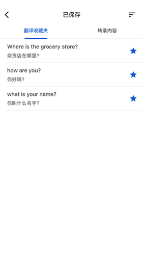 谷歌翻译对话功能