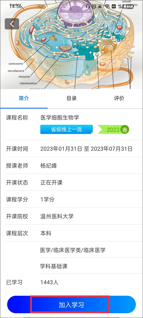 加入学习按钮