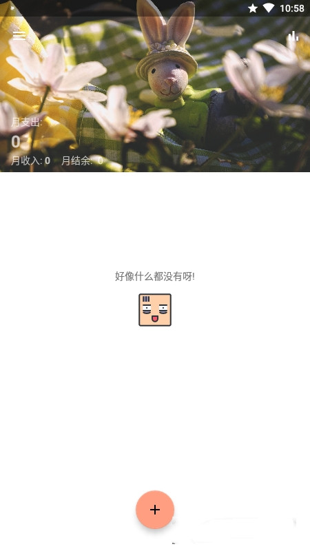 枫叶记账界面示例图