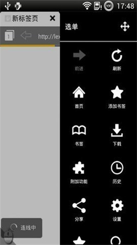 Puffin隐私设置界面