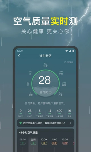 识雨天气亮点界面