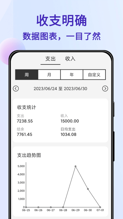 语音记账界面