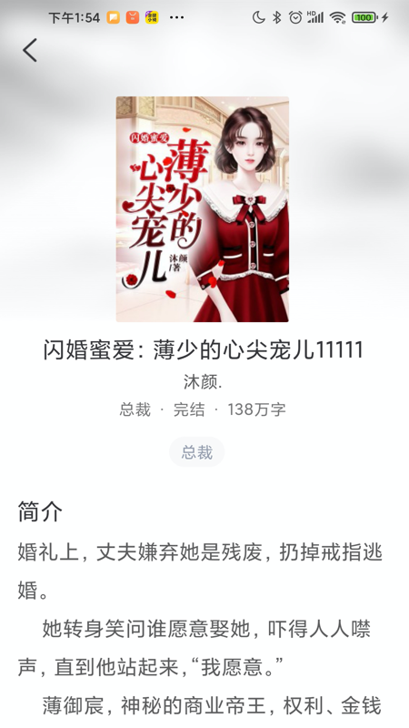 冰甜小说阅读设置界面
