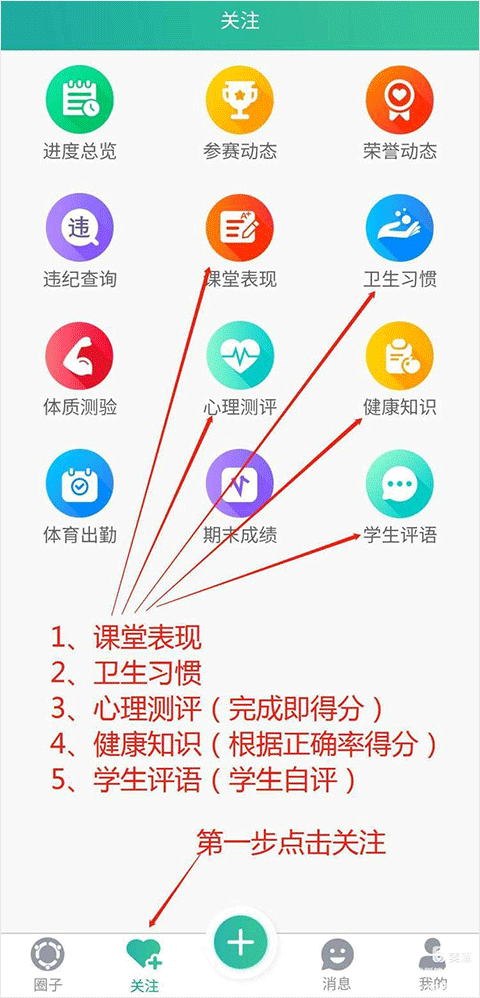 学期末测评界面