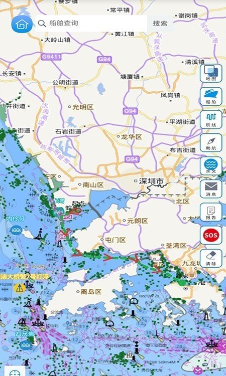 船舶追踪界面
