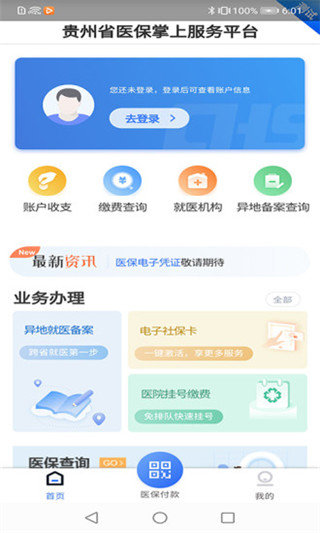 贵州医保界面