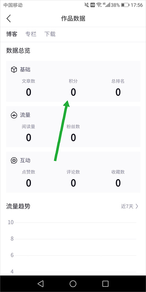 积分显示界面