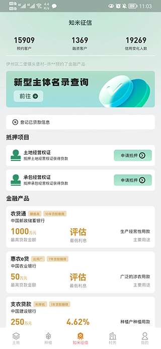 信用查询页面