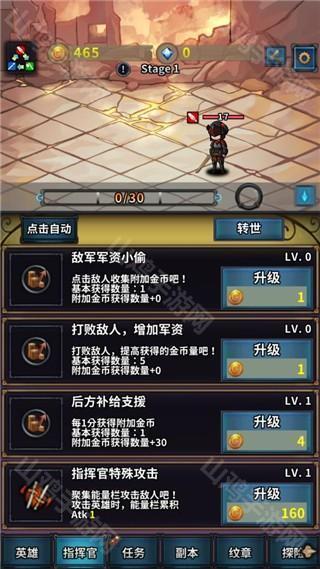 角色升级界面