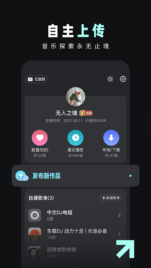 DJ音乐库功能界面
