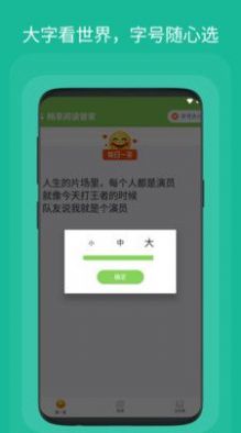 阅读界面操作示意