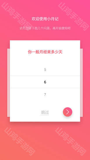 周期设置界面