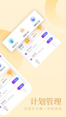山竹计步图表界面