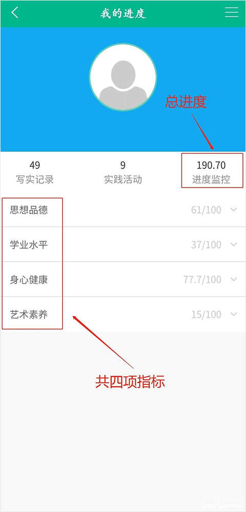 指标总览界面