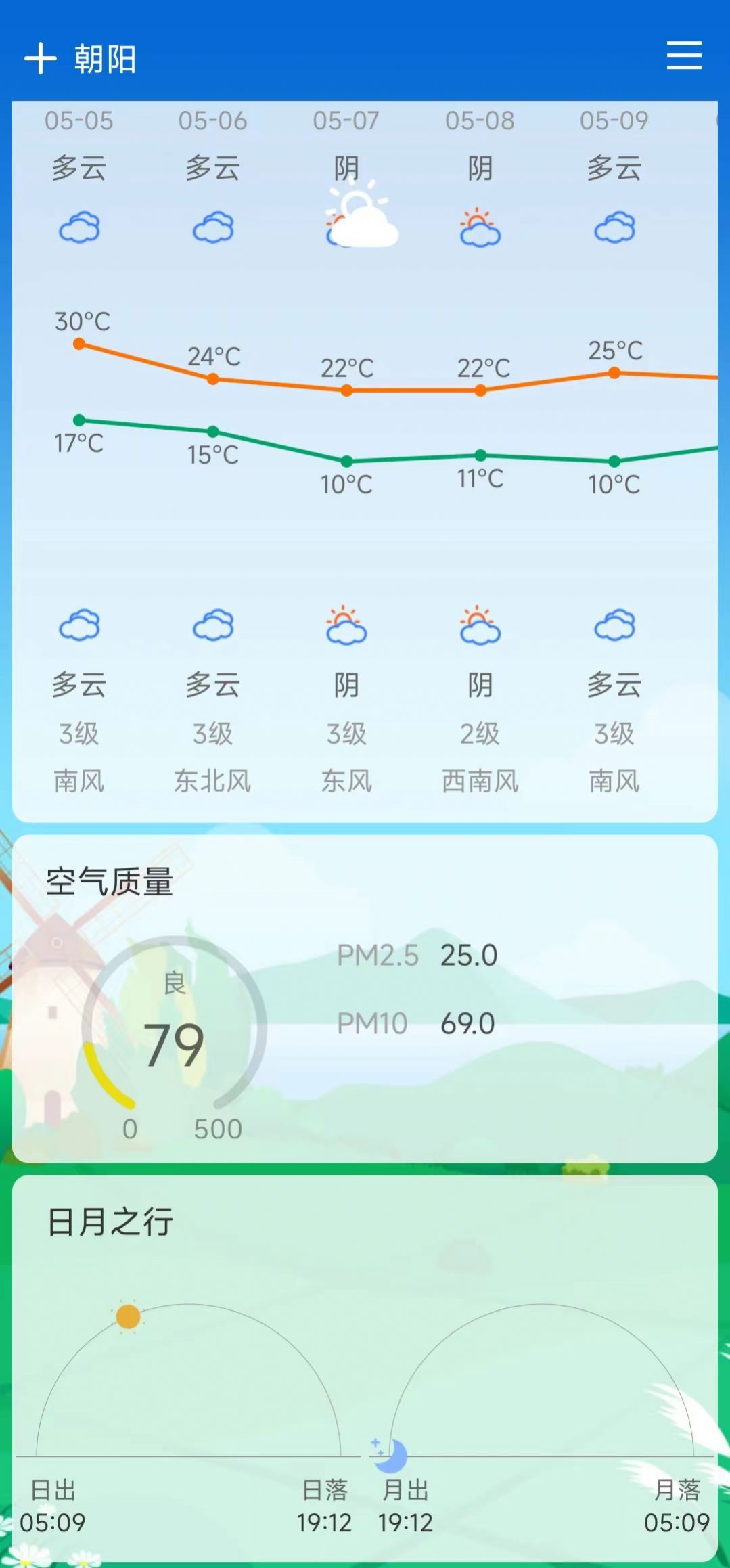 预知天气