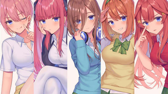五等分的花嫁 游戏角色选择界面