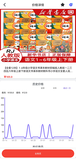 链接比价结果展示