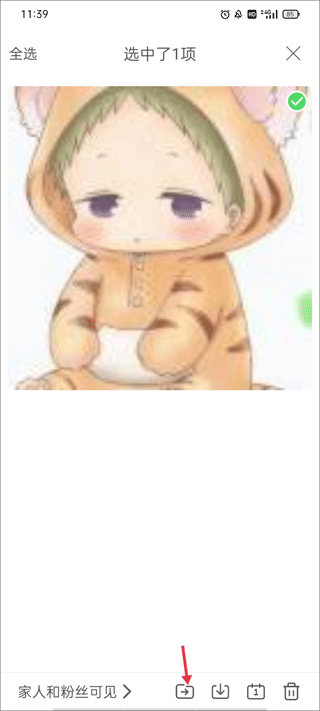 导出界面