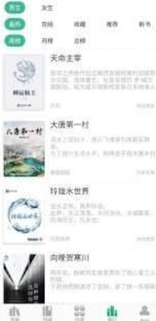 香香小说阅读界面示例