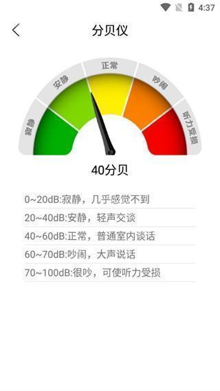 分贝测试示意