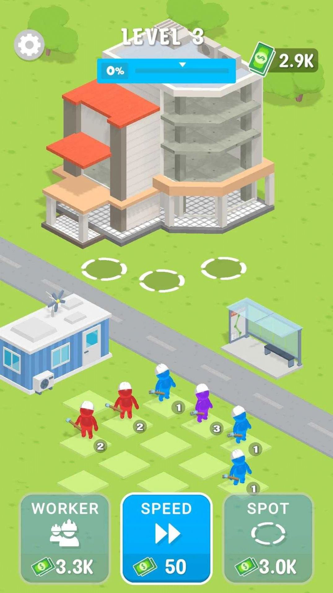 建筑团队施工场景