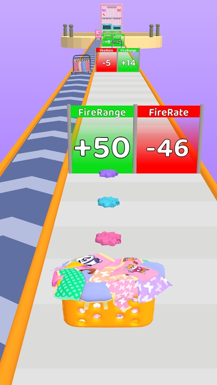 衣物整理跑操作界面