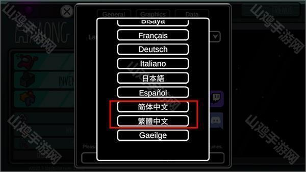 中文选项