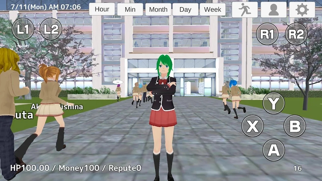 放学模拟器2操作界面