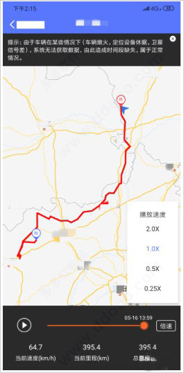 轨迹查询示意图