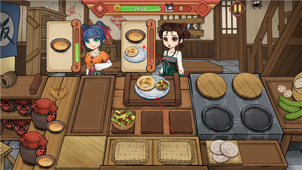 上菜操作示意