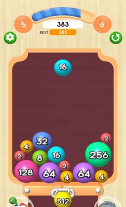 萌动球球2048主界面